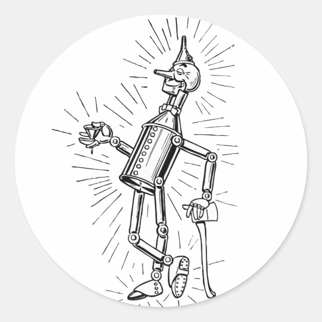 Sticker Rond Tinman fraîchement huilé (Devant)
