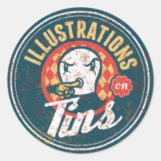 Sticker Rond Tins