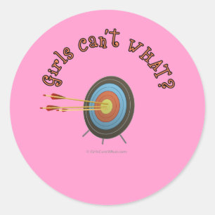 Sticker Rond Tir à l'arc Cible