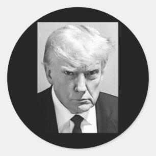 Sticker Rond Tir de Mug - Donald Trump Tir de Mug