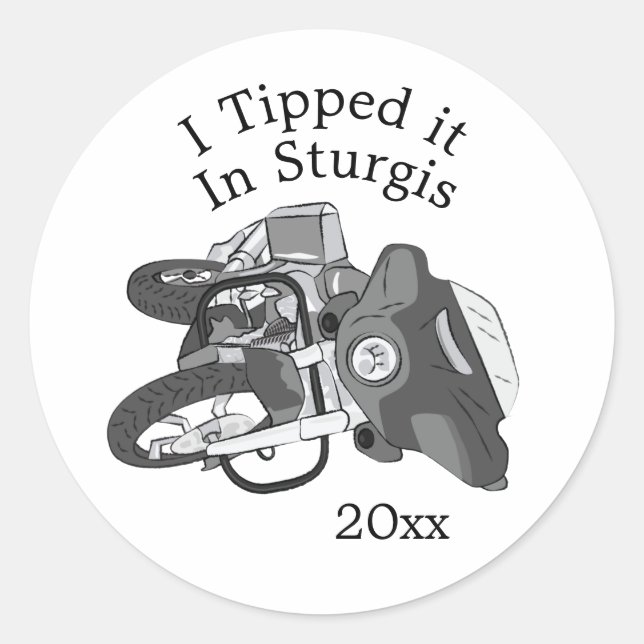 Sticker Rond Tiret it Motorcycle Bike (Devant)
