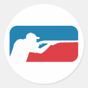 Sticker Rond Tireur de ligue