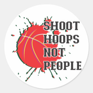 Sticker Rond Tireur pas gens Polo Shirt