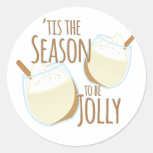 Sticker Rond Tis the Season