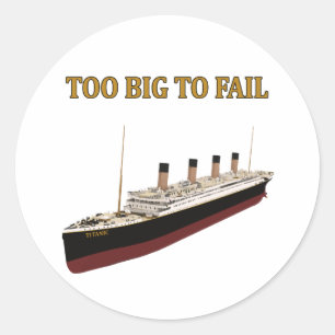 Sticker Rond Titanic trop grand pour échouer