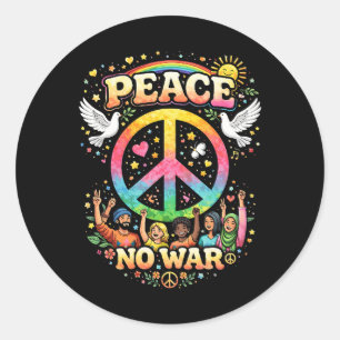 Sticker Rond Titre : La paix plutôt que la guerre