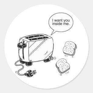 STICKER ROND TOAST À L'INTÉRIEUR DE MOI