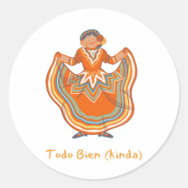 Sticker Rond Todo Bien (genre) Mois du patrimoine hispanique lu