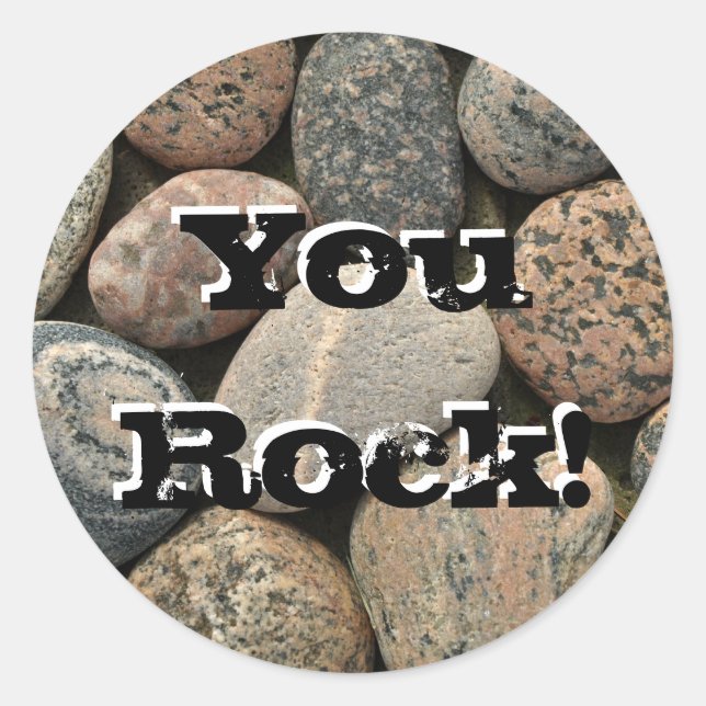 Sticker Rond Toi, Rock ! (Devant)