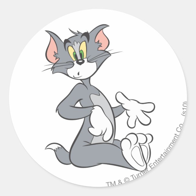 Sticker Rond Tom a confondu (Devant)