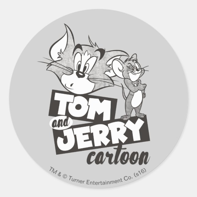 Sticker Rond Tom Et Jerry | Carton Tom Et Jerry (Devant)