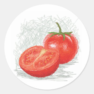 Sticker Rond tomate