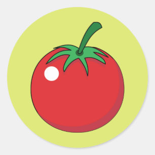 Sticker Rond Tomate rouge
