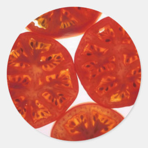 Sticker Rond Tomates coupées