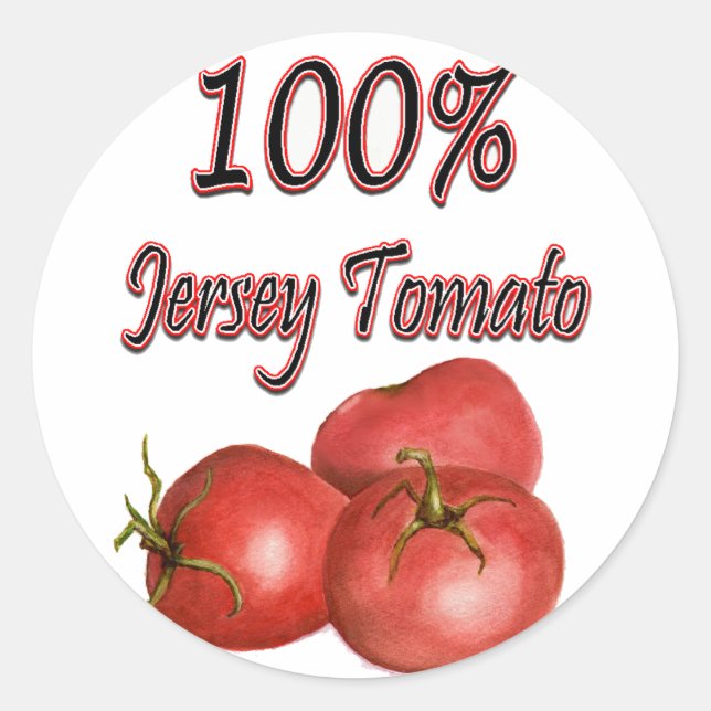Sticker Rond Tomates Jersey 100% (Devant)