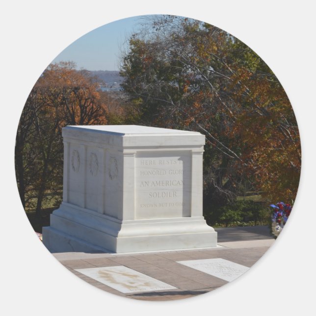 Sticker Rond Tombeau du Soldat Inconnu Arlington (Devant)
