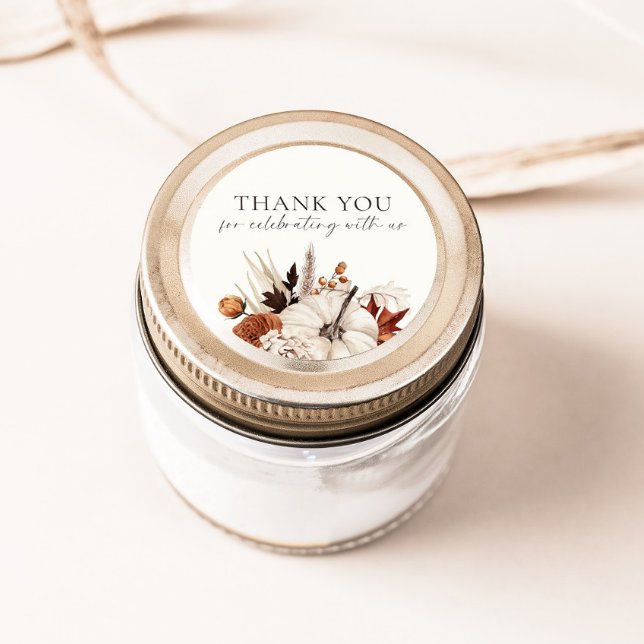 Sticker Rond Tombez amoureux Citrouille Neutre (Créateur téléchargé)