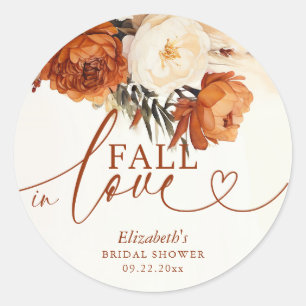 Sticker Rond Tombez amoureux de la douche de mariée Boho Terrac