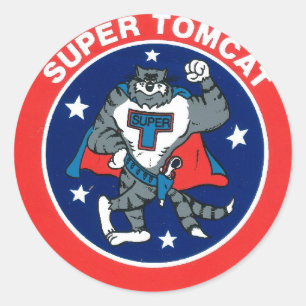 Sticker Rond Tomcat superbe