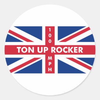 Sticker Rond Ton Up Rocker