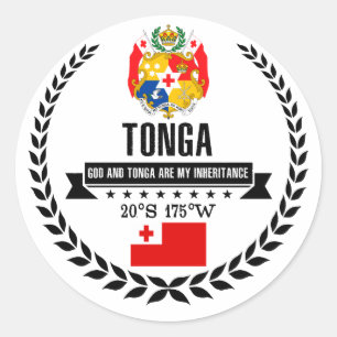 Sticker Rond Tonga