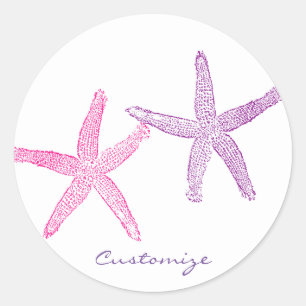 Sticker Rond Tonnerre de poisson-crapaud rose