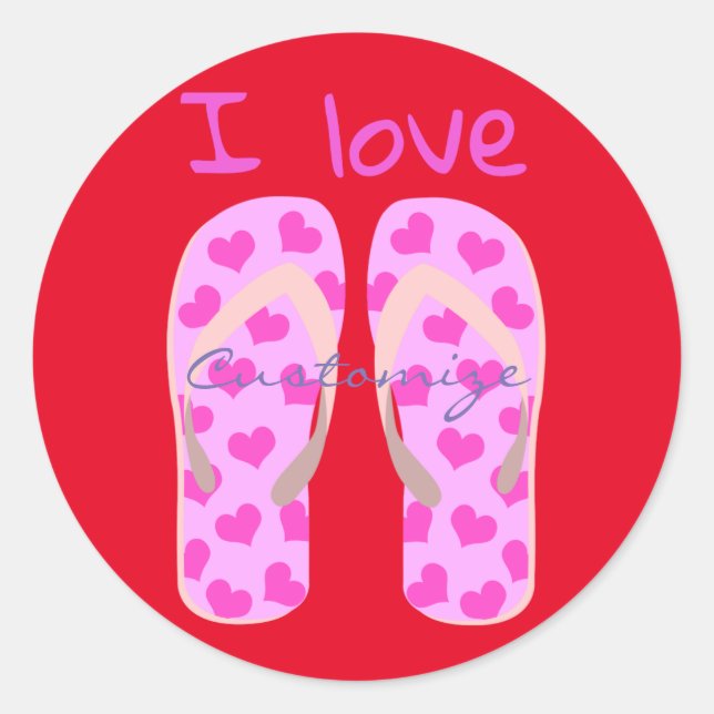 Sticker Rond Tonnerre rose-tongs Thunder_Cove (Devant)
