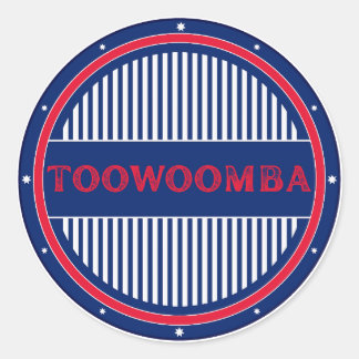Sticker Rond Toowoomba City Pride Emblem – Australian Identity