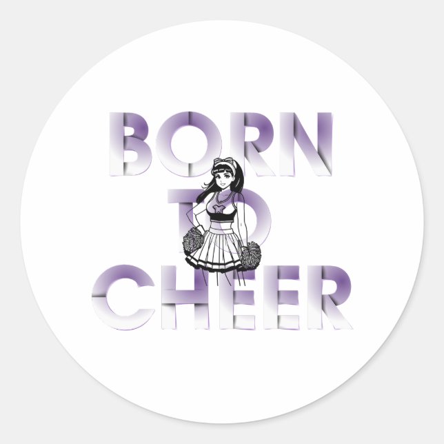 Sticker Rond TOP Born à Cheer (Devant)