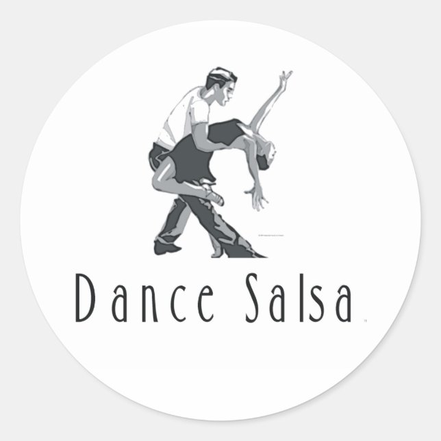 Sticker Rond TOP Dance Salsa (Devant)