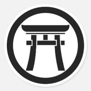 Sticker Rond Torii en cercle