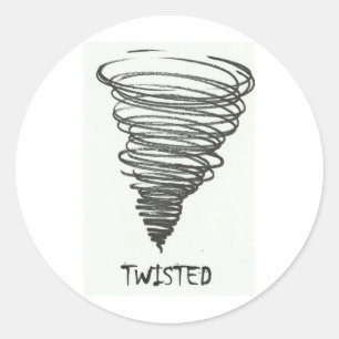 STICKER ROND TORNADO SOUHAITÉ