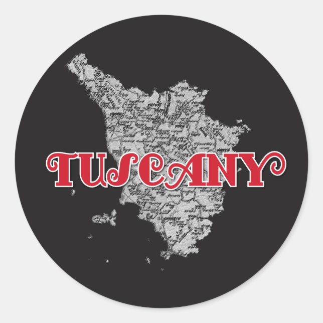 Sticker Rond Toscane (Devant)