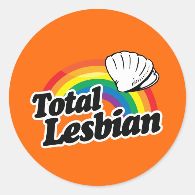 Sticker Rond TOTAL CLAME LESBIEN - BLANC -.png (Devant)