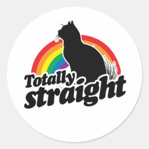 Sticker Rond TOTALEment DROIT CHAT - BLANC - BLANC -.png