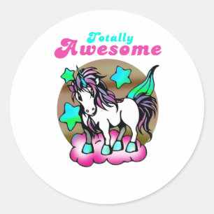 Sticker Rond Totalement génial