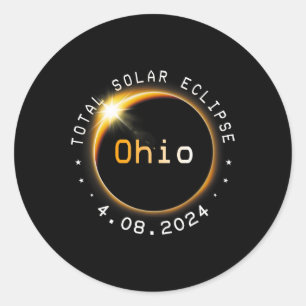 Sticker Rond Totalité Éclipse solaire 2024 4.08.24 Accessoires