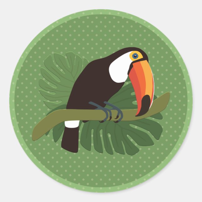 Sticker Rond Toucan (Devant)