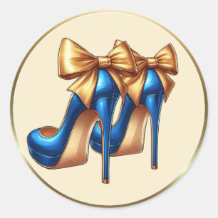 Sticker Rond Toucher les talons hauts