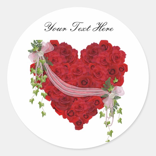Sticker Rond Toujours dans mon coeur (Devant)