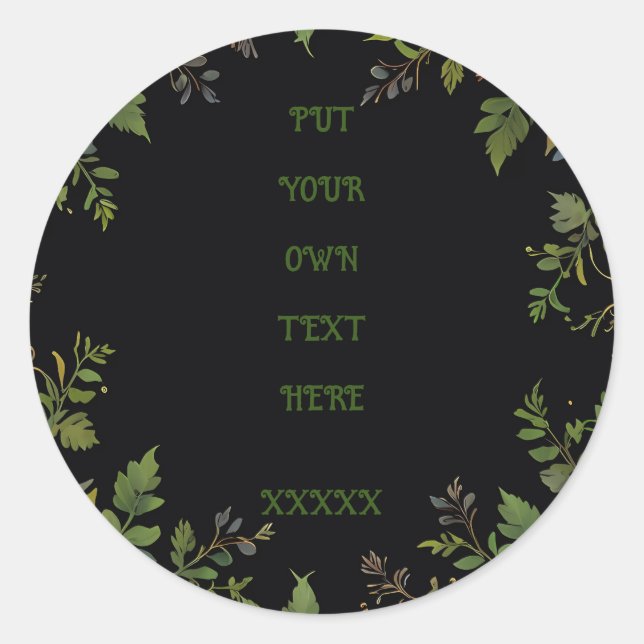 Sticker Rond Tour personnalisé (Devant)