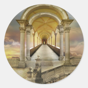 Sticker Rond Tournant dans les cieux