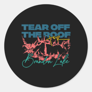 Sticker Rond Tourner Le Toit Merch Tour V2 Brandon Lake