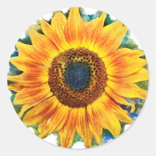 Sticker Rond Tournesol (Devant)