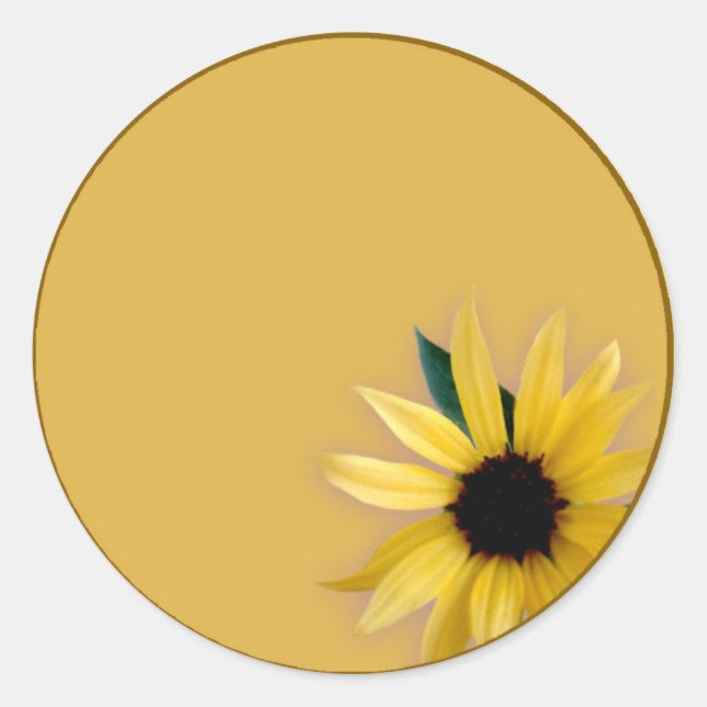 Sticker Rond Tournesol (Devant)