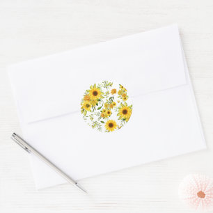 Sticker Rond Tournesol 8