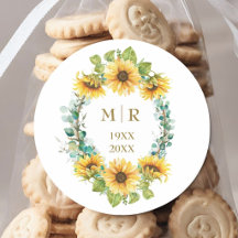 Tournesol floral anniversaire de mariage or 50 ans