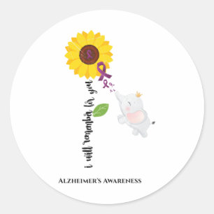 Sticker Rond Tournesol Heimerheimer Sensibilisation Je me rappe