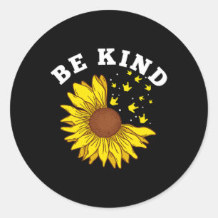 Sticker Rond Tournesol Sourd