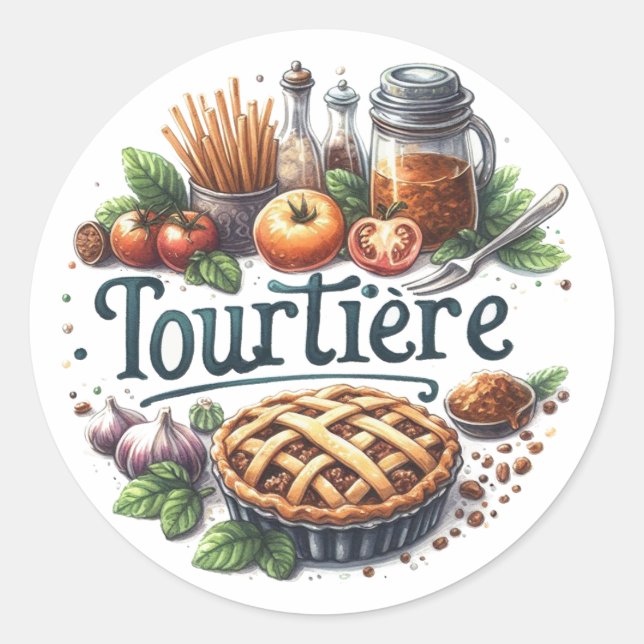 Sticker Rond Tourtière (Devant)